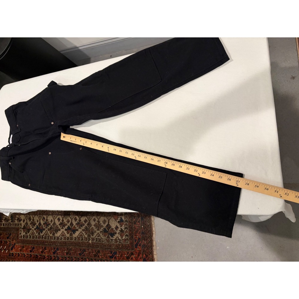 Renggli Black Double Knee Carpenter Pants Women 27 Workwear Straight Leg USA - Picture 9 of 9